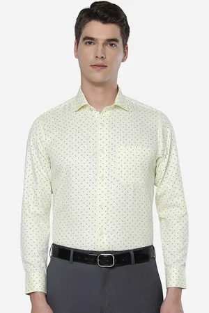 Greenfibre Men Yellow Slim Fit Formal Shirt