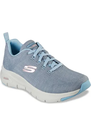 Skechers Women Grey Colourblocked Sneakers