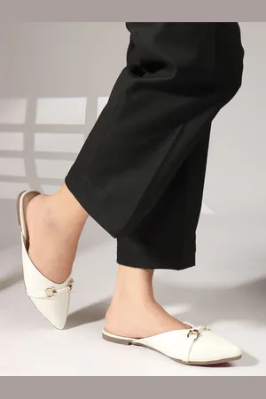 Carlton London Women Mules with Buckles Flats