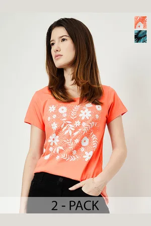 Max Collection Women Graphic Printed T-Shirt - Pack of 2