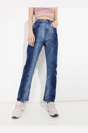 DressBerry Acid Fade Supreme Flared Panelled Jeans