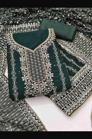 KIMISHA Embroidered Unstitched Dress Material