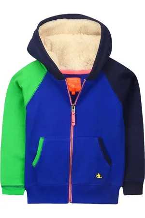 Cherry Crumble Unisex Kids Blue Hooded Sweatshirt