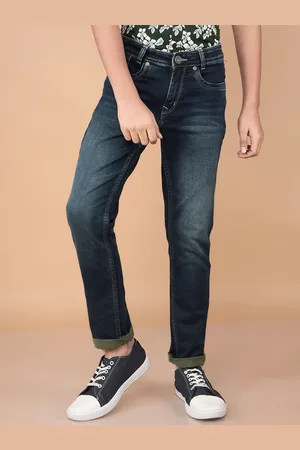 Crimsoune Club Boys Slim Fit Heavy Fade Stretchable Jeans