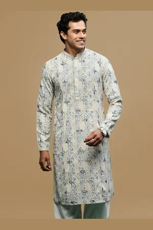 Sanwara Floral Embroidered Chikankari Cotton Straight Kurta