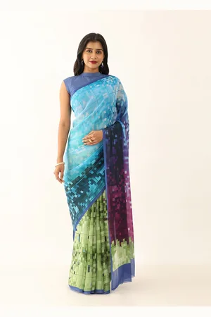 Taneira Geometric Printed Saree