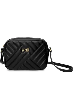 Roberto Cavalli Structured Sling Bag with Quilted
