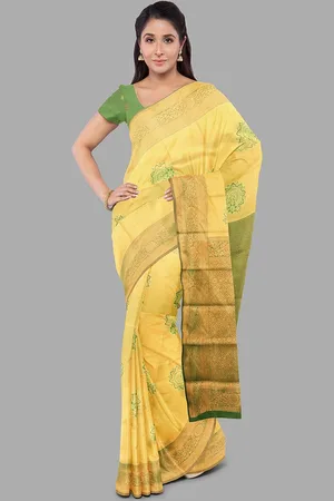 The Chennai Silks Ethnic Motifs Zari Art Silk Ilkal Saree