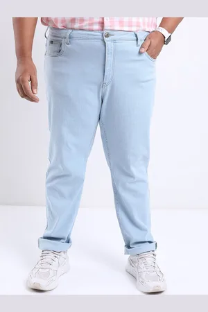 Highlander Men Plus Size Slim Fit Low Distress Stretchable Jeans
