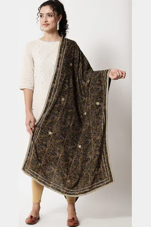 Nehamta Printed Viscose Rayon Foil Print Dupatta with Gotta Patti
