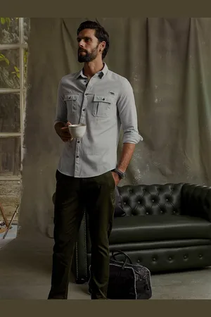 Andamen Premium Cotton Balsa Twill Casual Shirt