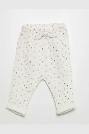 KIABI Girls Floral Printed Regular Fit Trousers