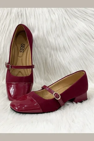 Street Style Store Women Block Heel Mary Janes