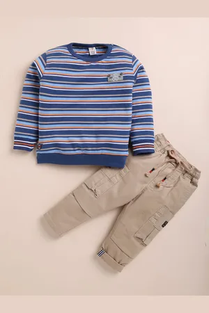 BAESD Boys Striped T-shirt with Pyjamas