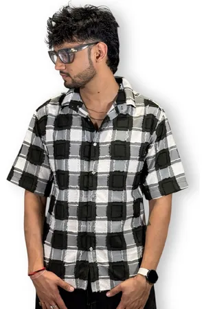 Moda Rapido Men Comfort Opaque Checked Casual Shirt