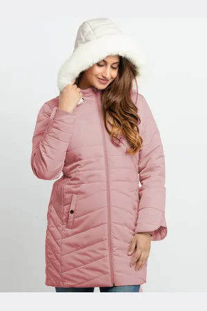 Status Quo Men Pink Longline Parka Jacket
