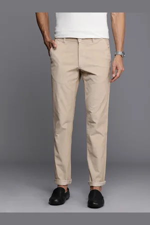 Louis Philippe Men Tapered Fit Corduroy Chinos Trousers