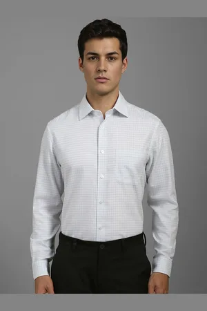 Louis Philippe Men Classic Opaque Checked Formal Shirt