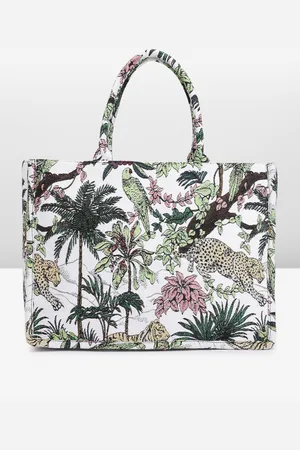 Mast & Harbour Floral Printed Oversized Shopper Tote Bag