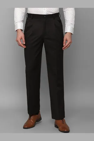 Louis Philippe Men Mid-Rise Classic Fit Pleated Formal Trousers