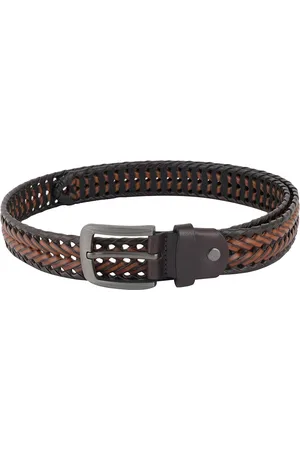 STYLE SHOES Men Textured Leather Belt