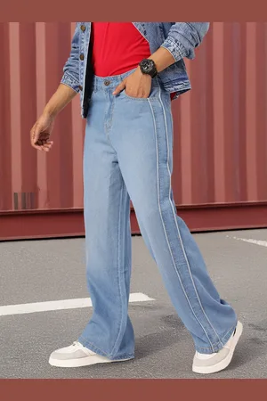 Kook N Keech Men Vintage Vibe Panelled Loose Bootcut Fit Jeans