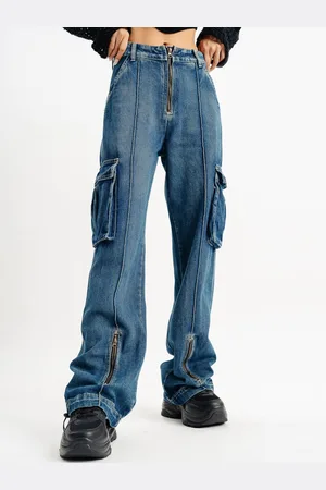 FREAKINS Women Straight Fit High-Rise Clean Look Jeans