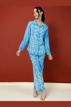 Jaipur Tie & Dye Shirt Collar Shirt & Trousers