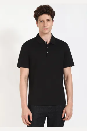 Calvin Klein Men Polo Collar Applique T-shirt