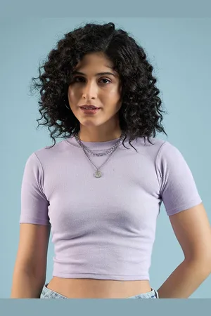 Mayra Women Round Neck Cotton Tank Crop Top