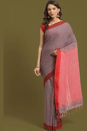 HOUSE OF ARLI Floral Woven Design Pure Cotton Saree