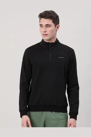 Crocodile Mock Collar Cotton Sweatshirt