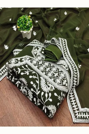 Lilots Embroidered Unstitched Dress Material