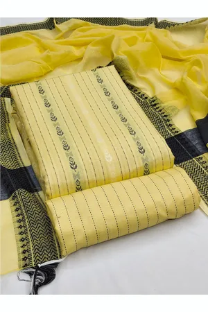Lilots Striped Woven Design Unstitched Dress Material