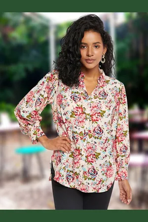 DressBerry Women Classic Floral Opaque Printed Casual Shirt