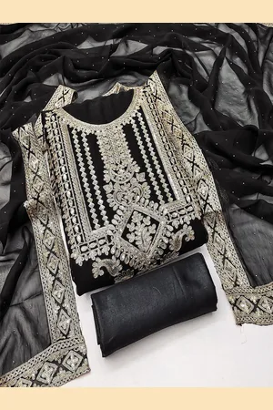 Lilots Embroidered Unstitched Dress Material
