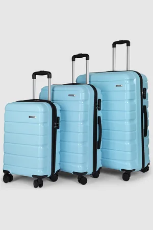 Teakwood Leathers India Set of 3 360-Degree Rotation Hard Sided Trolley Bag-191L