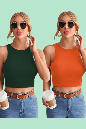 Mast & Harbour Cotton Crop Top