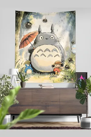 COMICSENSE My Neighbour Totoro Anime Forest Guardian Printed Tapestry - Regular