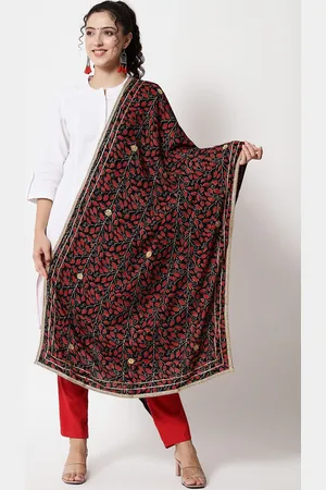 Nehamta Printed Viscose Rayon Foil Print Dupatta with Gotta Patti
