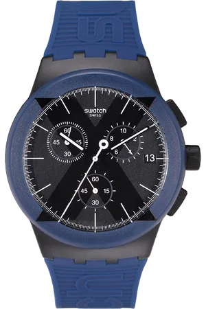 Swatch Bau Unisex Black Water Resistant Analogue Watch SUSB418