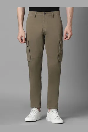 Louis Philippe Men Slim Fit Cargos Trousers