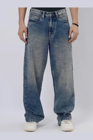 JADE BLUE Men Relaxed Fit Heavy Fade Jeans