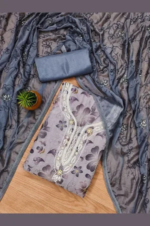 Lilots Organza Unstitched Dress Material