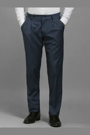 Louis Philippe Men Regular Fit Pleated Formal Trouser