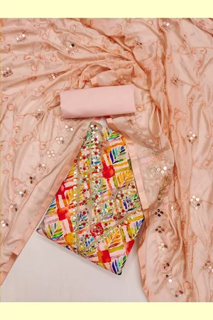 Lilots Embroidered Unstitched Dress Material