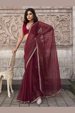 Tikhi Imli Poly Chiffon Designer Saree