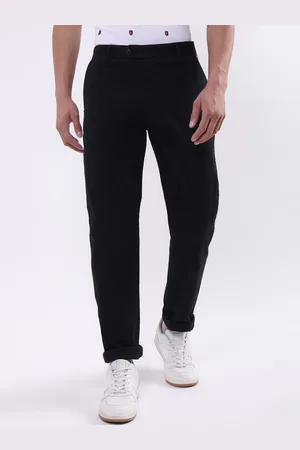 ICONIC Men Mid Rise Regular Fit Trousers