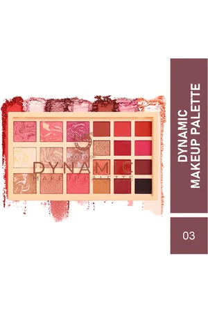 MATTLOOK Dynamic 12 Shades Eyeshadow & 9 Shades Baked Highlighter Makeup Palette - Shade 3