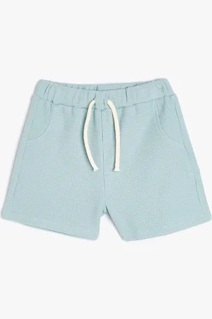 Koton Boys Self Design Mid-Rise Pure Cotton Shorts